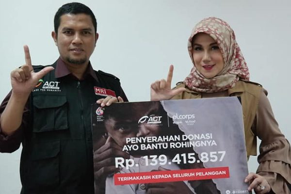 Donasi Sebesar Rp154 Juta Diberikan Elcorps untuk Pembangunan Shelter dan Sekolah Bagi Muslim Rohingya