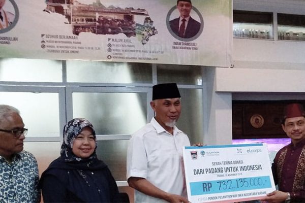 Elcorps Bersama Pemkot Padang dan Nusantara Foundation Galang Dana untuk Pesantren Pertama di Amerika